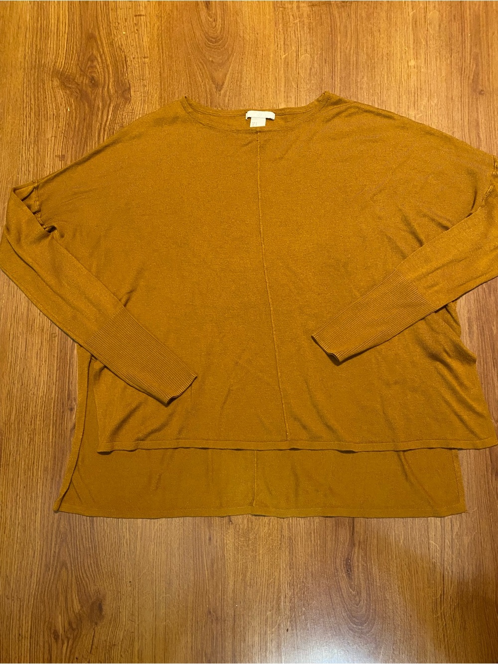 Women’s Lightweight H&M Sweater in Ochre/Mustard Color Small